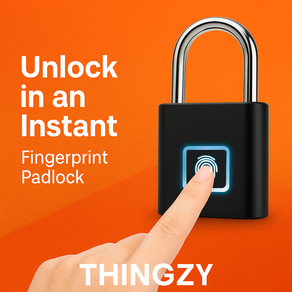 Smart Fingerprint Padlock – Keyless Security Lock